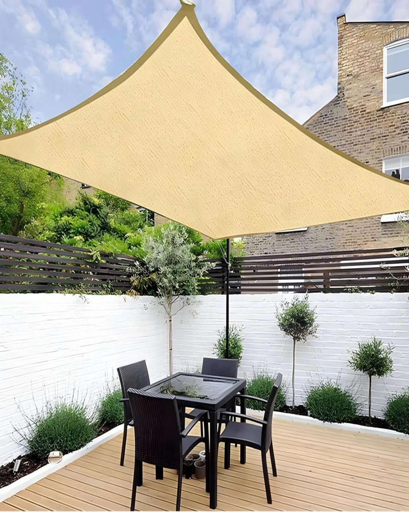 TOLDO VELA DE LONA 2X3  RECTANGULAR PARA SOMBRA PARASOL PERMEABLE - 6
