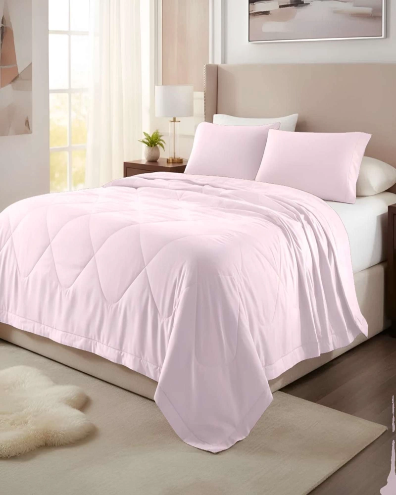 CUBRECAMA NORDICO DELGADO 2 PLAZAS 220X240CM + 2 FUNDA PARA ALMOHADA - 1