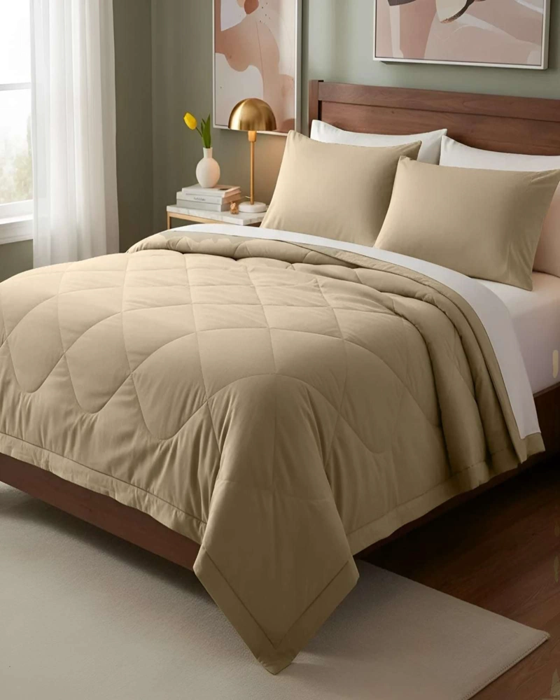 CUBRECAMA NORDICO DELGADO 2 PLAZAS 220X240CM + 2 FUNDA PARA ALMOHADA - 1