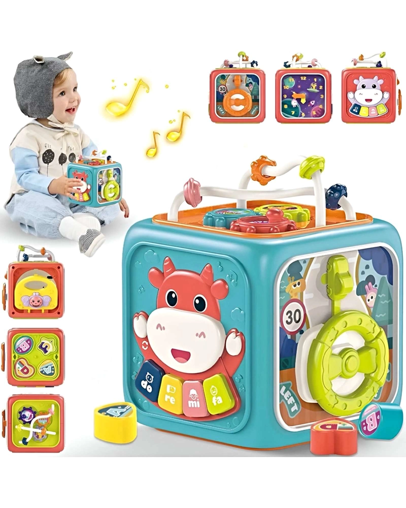 CUBO DIDACTICO DE ESTIMULACION INFANTIL CON LUZ Y SONIDO - 3