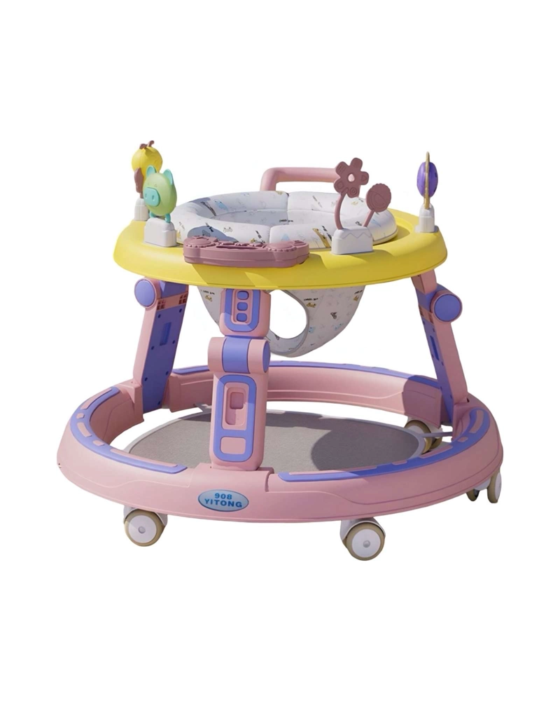 ANDADOR CAMINADORA PARA BEBES MULTIFUNCIONAL PRIMEROS PASOS 3 EN 1 ROSA - 3
