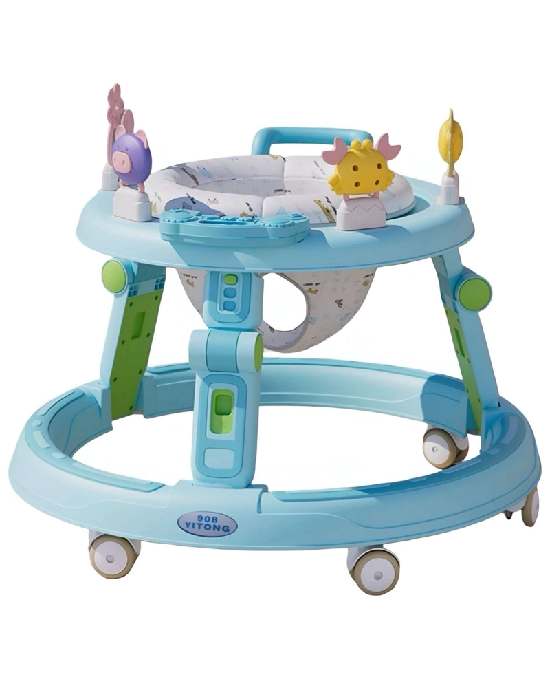 ANDADOR CAMINADORA PARA BEBES MULTIFUNCIONAL PRIMEROS PASOS 3 EN 1 CELESTE - 3
