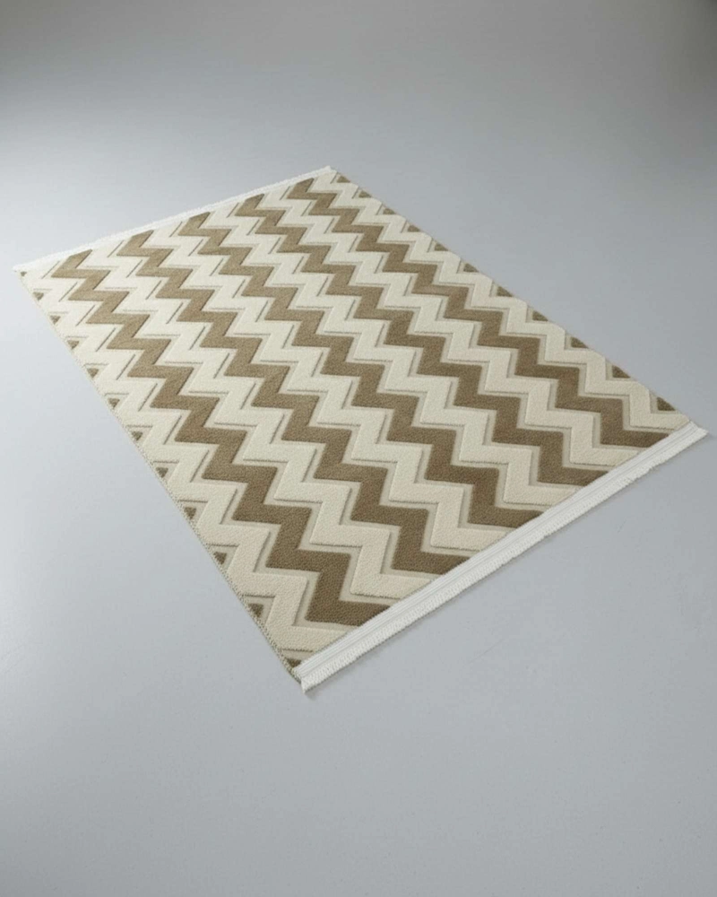 ALFOMBRA TEXTURIZADA DISEÑO JACQUARD ANTIDESLIZANTE 200X240 CM A07 - 6