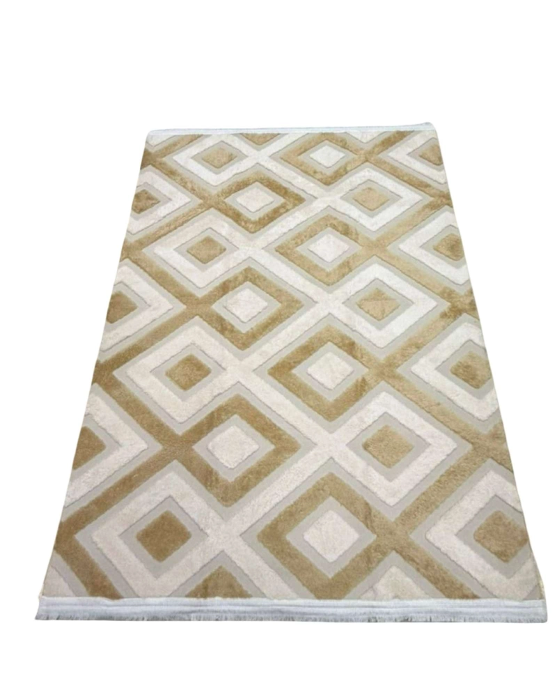 ALFOMBRA TEXTURIZADA DISEÑO JACQUARD ANTIDESLIZANTE 200X240 CM A08 - 7