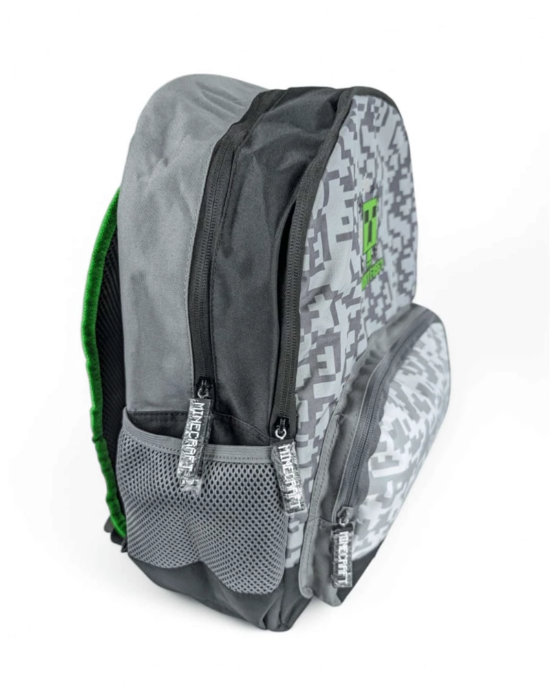 MOCHILA JUVENIL MINECRAFT GRIS S27 - 2