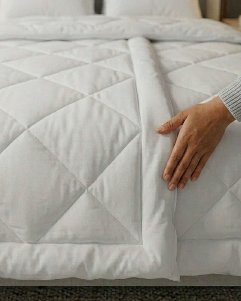 SET SABANAS MAS PLUMON NORDICO KING BLANCO 230 CM X 250 CM - 6