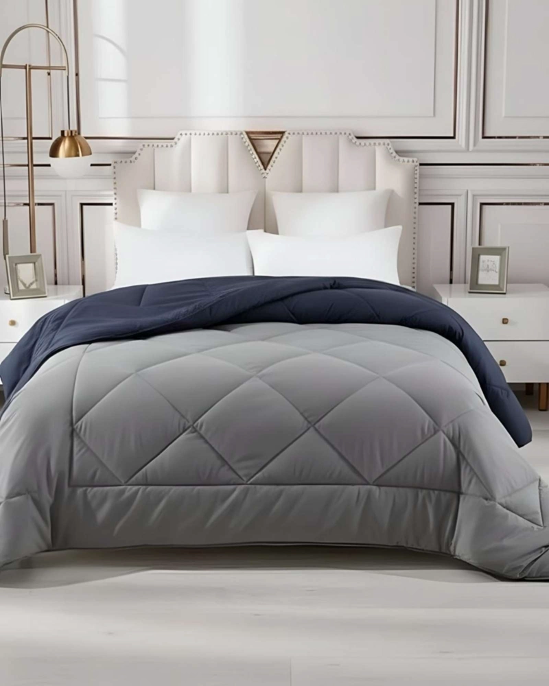 CUBRECAMA PLUMON NORDICO KING 230X250 GRIS/AZUL - 1