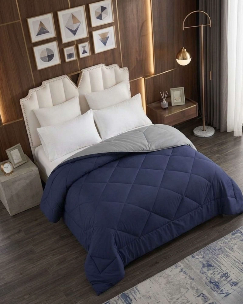 CUBRECAMA PLUMON NORDICO KING 230X250 GRIS/AZUL - 5