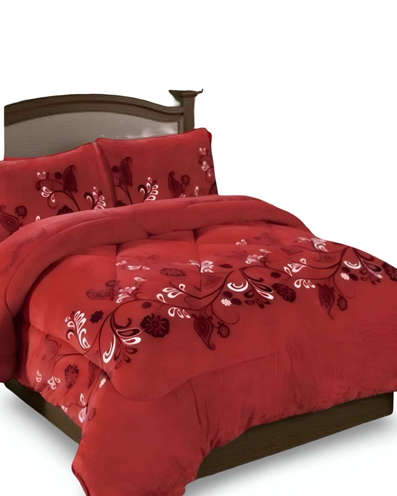 COBERTOR ELEGANTE DE INVIERNO PLUSH CON CHIPORRO PLAZA Y MEDIA S44 - 4
