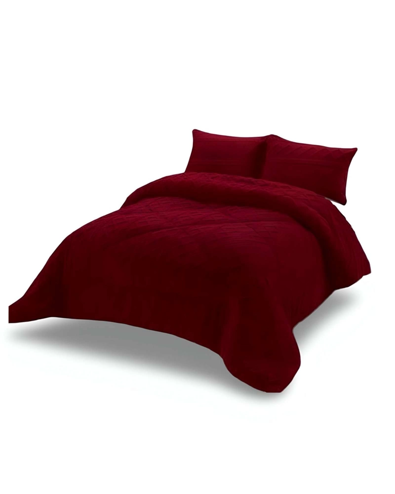 COBERTOR ELEGANTE DE INVIERNO TRENZADO CON CHIPORRO PLAZA Y MEDIA S39 - 1