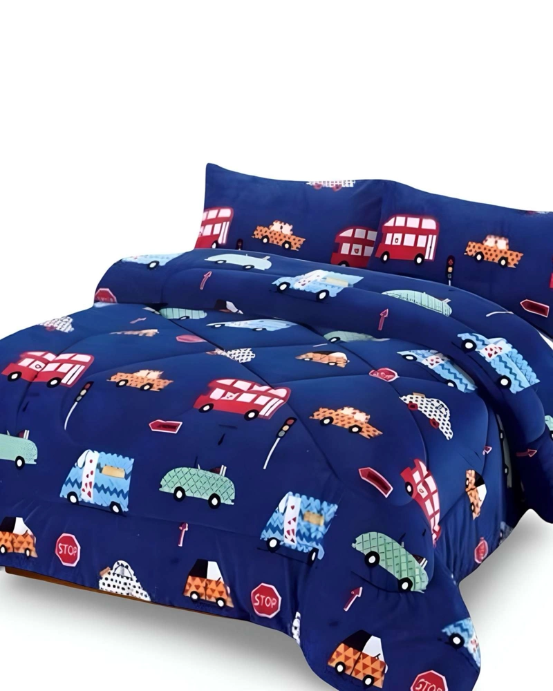 COBERTOR DE INVIERNO INFANTIL CARRO DE NIÑO PLUSH CON CHIPORRO PLAZA Y MEDIA S47 - 2