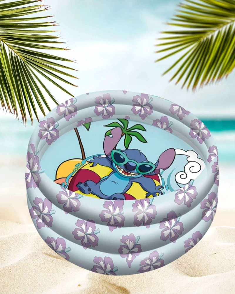PISCINA INFLABLE DE PLASTICO NIÑOS STITCH - 4
