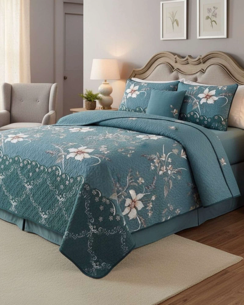 SABANA CON CUBRECAMA DE VERANO KING S143 - 1