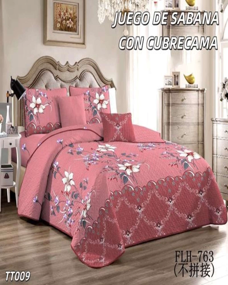SABANA CON CUBRECAMA DE VERANO KING S134 - 4