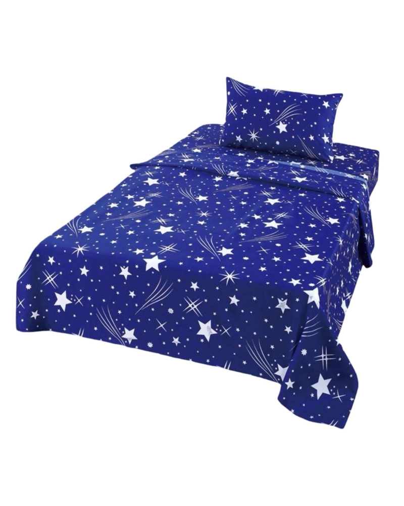 JUEGO DE SABANAS DE VERANO ESTRELLA INFANTIL PLAZA Y MEDIA  MAS 1 ALMOHADA - 4