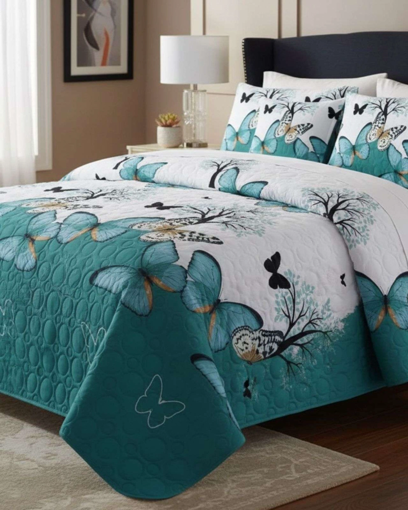 SABANA CON CUBRECAMA DE VERANO 2 PLAZAS + 2 ALMOHADAS - 1