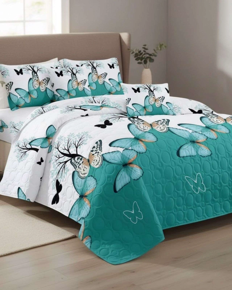 SABANA CON CUBRECAMA DE VERANO 2 PLAZAS + 2 ALMOHADAS - 2