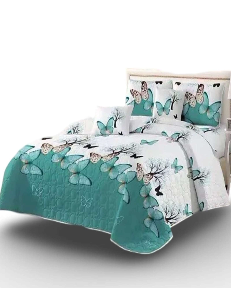 SABANA CON CUBRECAMA DE VERANO 2 PLAZAS + 2 ALMOHADAS - 5