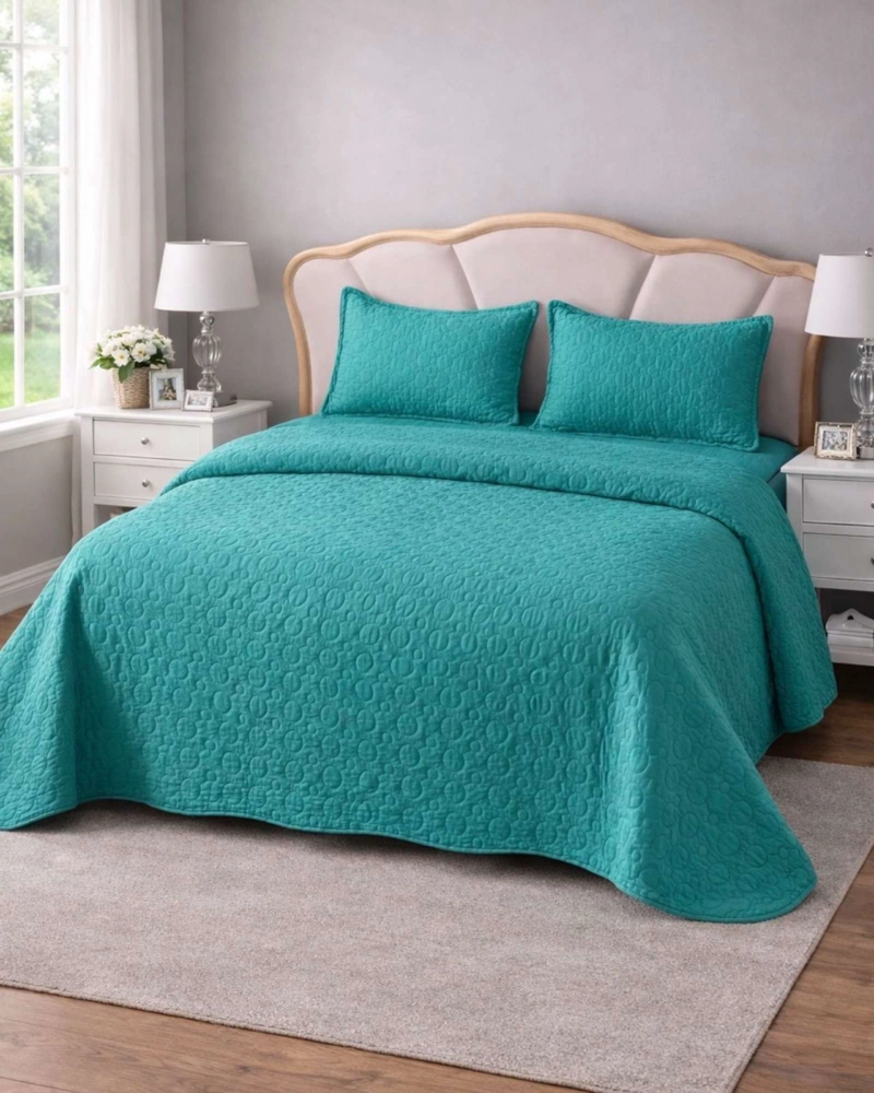 SABANA CON CUBRECAMA DE VERANO 2 PLAZAS + 2 ALMOHADAS - 3