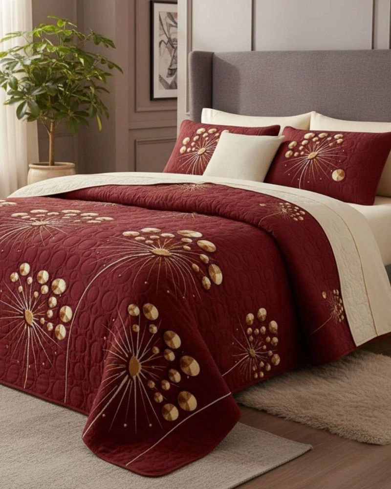 SABANA CON CUBRECAMA DE VERANO KING + 2 ALMOHADAS - 3