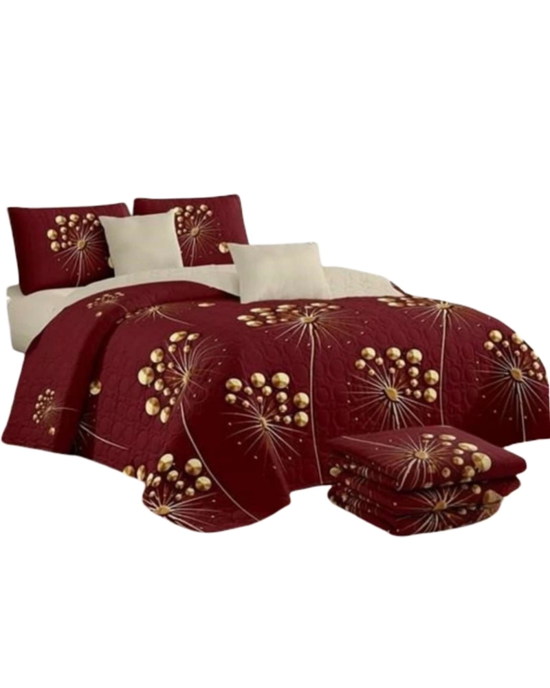 SABANA CON CUBRECAMA DE VERANO KING + 2 ALMOHADAS - 5