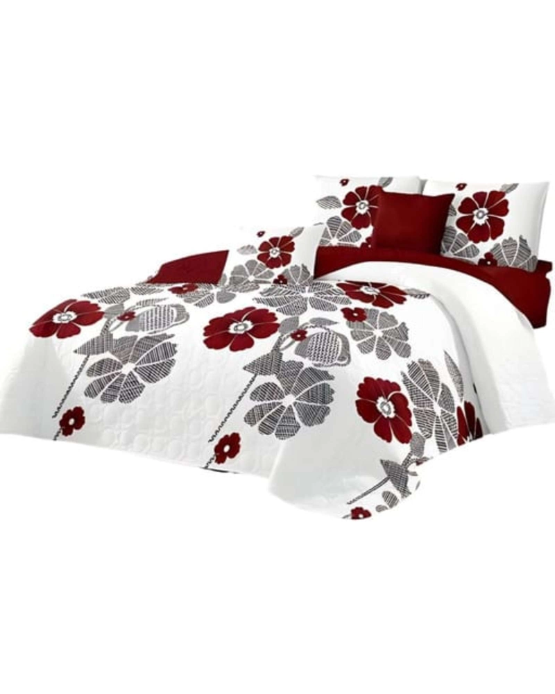 SABANA CON CUBRECAMA DE VERANO KING + 2 ALMOHADAS - 5