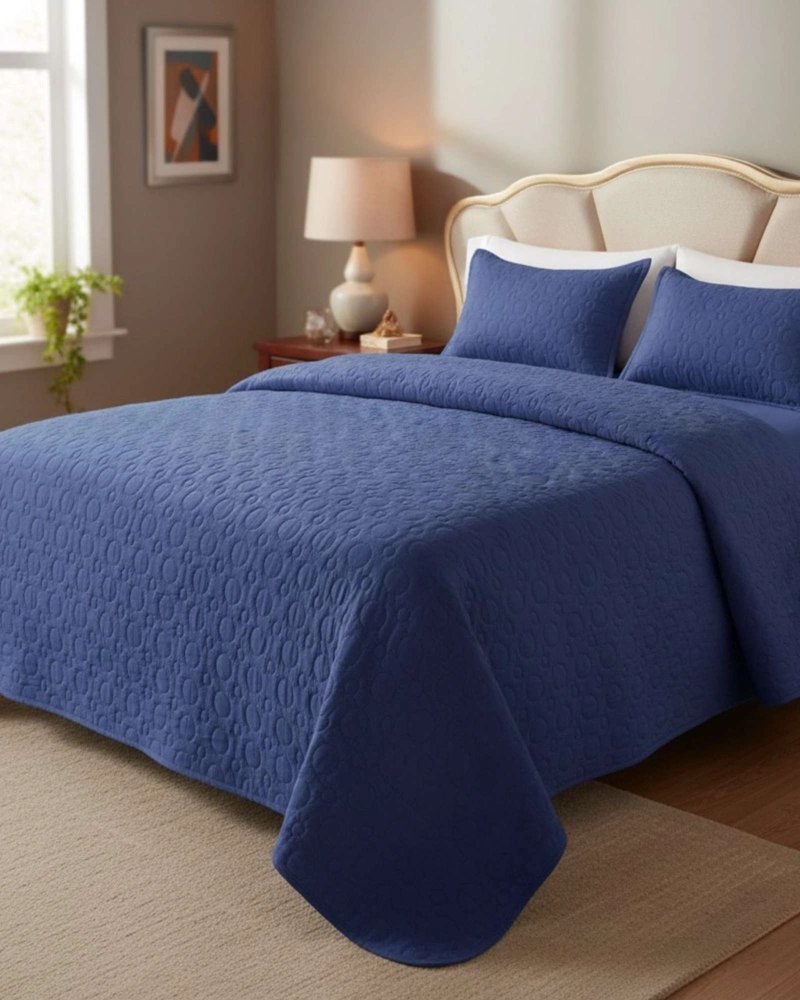 SABANA CON CUBRECAMA DE VERANO KING + 2 ALMOHADAS - 3