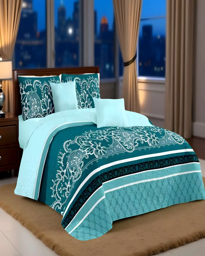 CUBRECAMA CON DISEÑOS  KING 250 X 270 CM + 2 ALMOHADAS P01 - 3