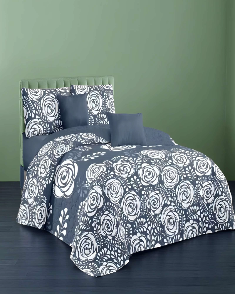 CUBRECAMA CON DISEÑOS  KING 250 X 270 CM + 2 ALMOHADAS P13 - 3