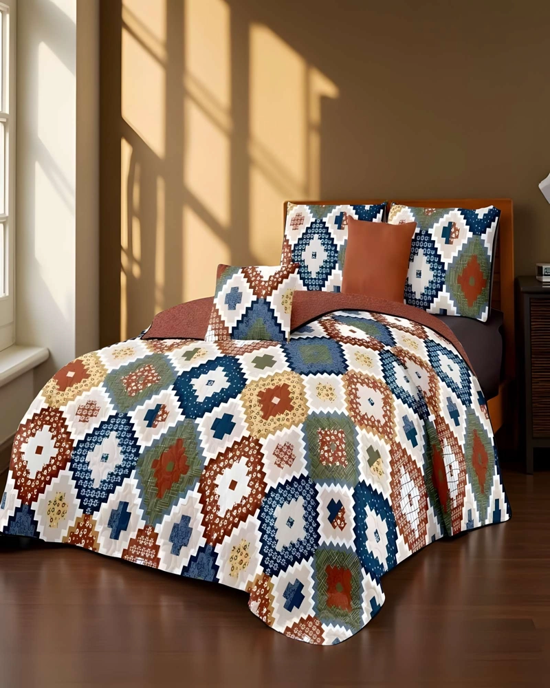 CUBRECAMA CON DISEÑOS UNICOS KING 250 X 270 CM P10 - 1