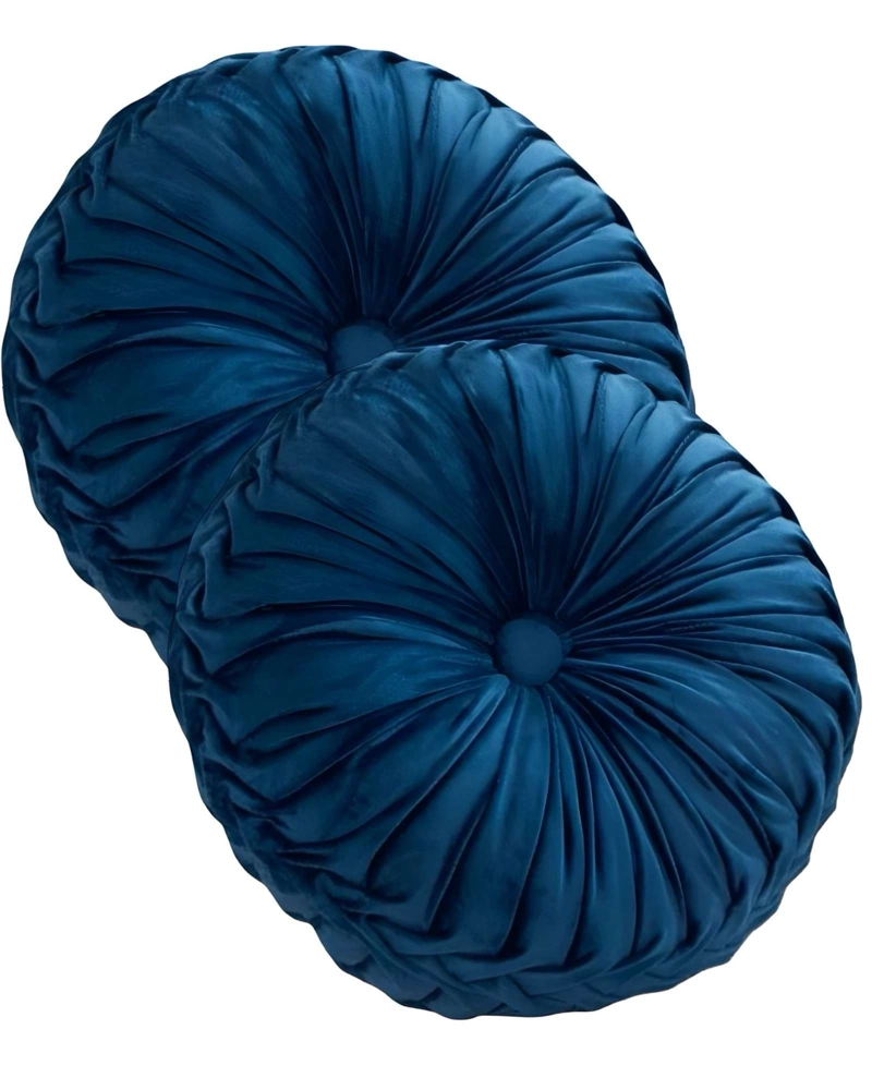 PACK DE 2 COJINES DECORATIVOS REDONDO ELEGANTE Y SOFISTICADO - 1