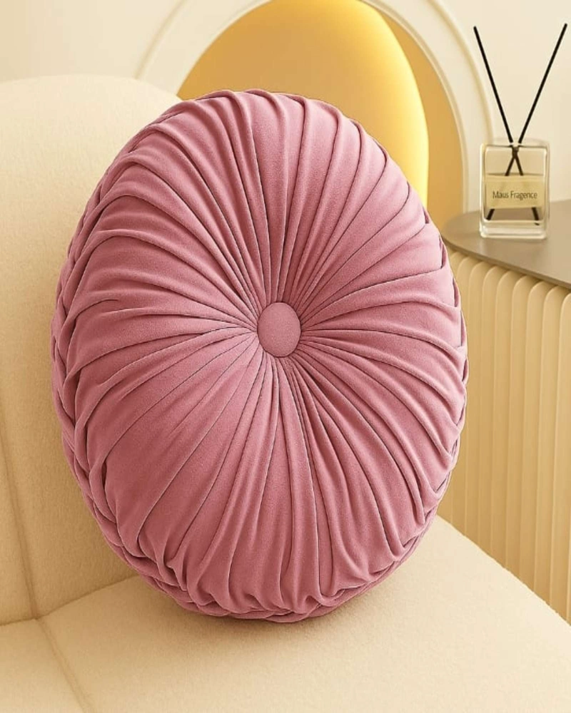 COJIN DECORATIVO REDONDO ELEGANTE Y SOFISTICADO - 4