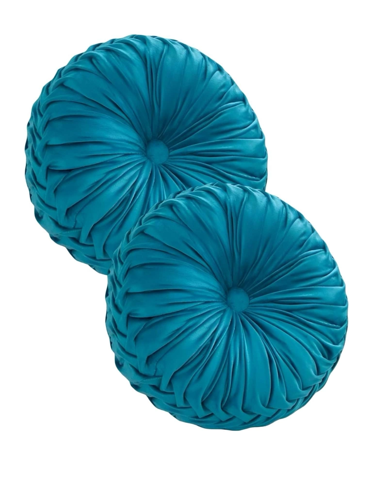 PACK DE 2 COJINES DECORATIVOS REDONDO ELEGANTE Y SOFISTICADO - 1