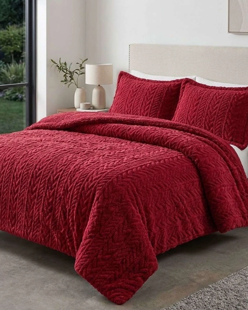 COBERTOR ELEGANTE DE INVIERNO CON CHIPORRO KING12 - 1