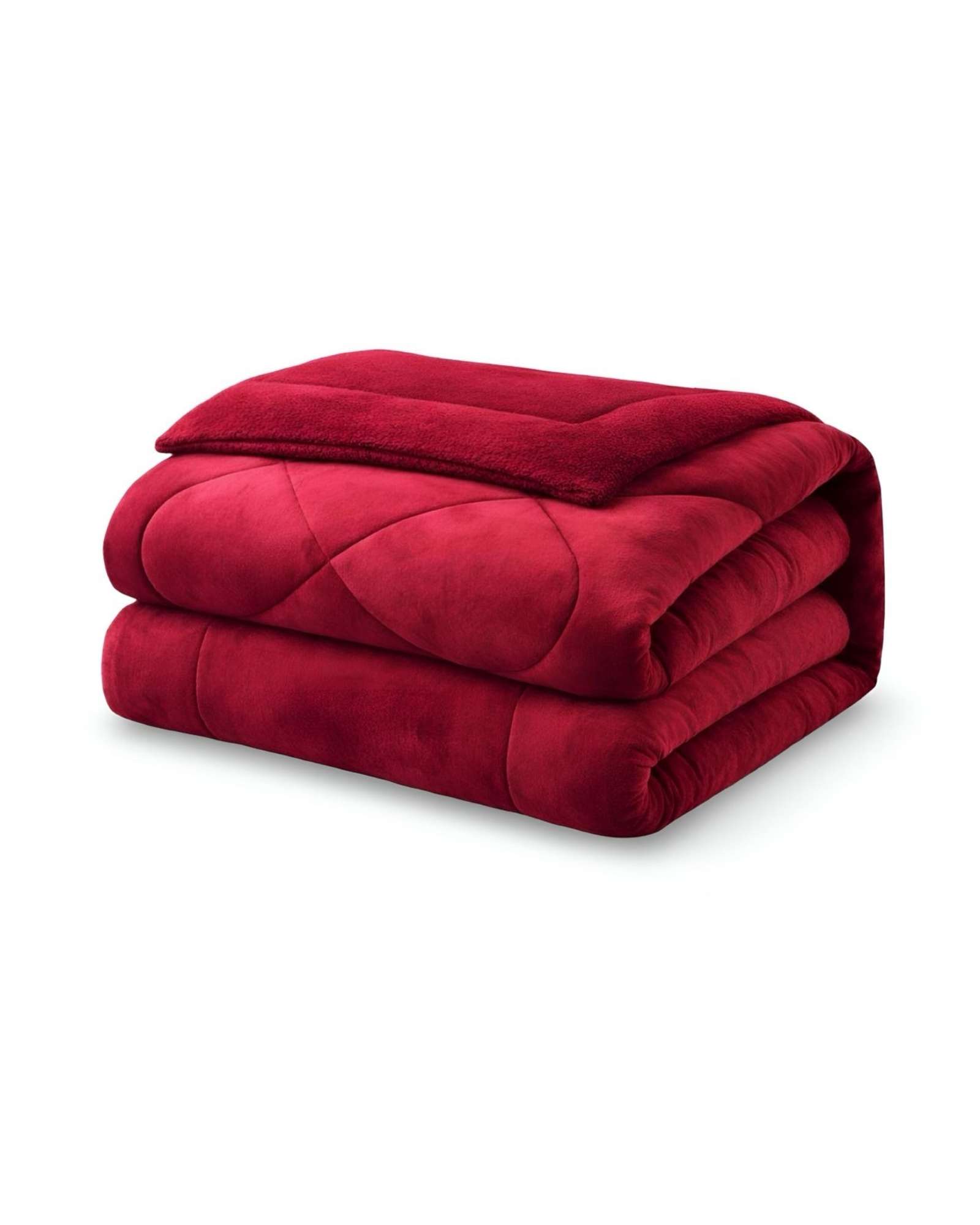 CUBRECAMA PLUSH CON CHIPORRO ACOLCHADO LISO KING - 2