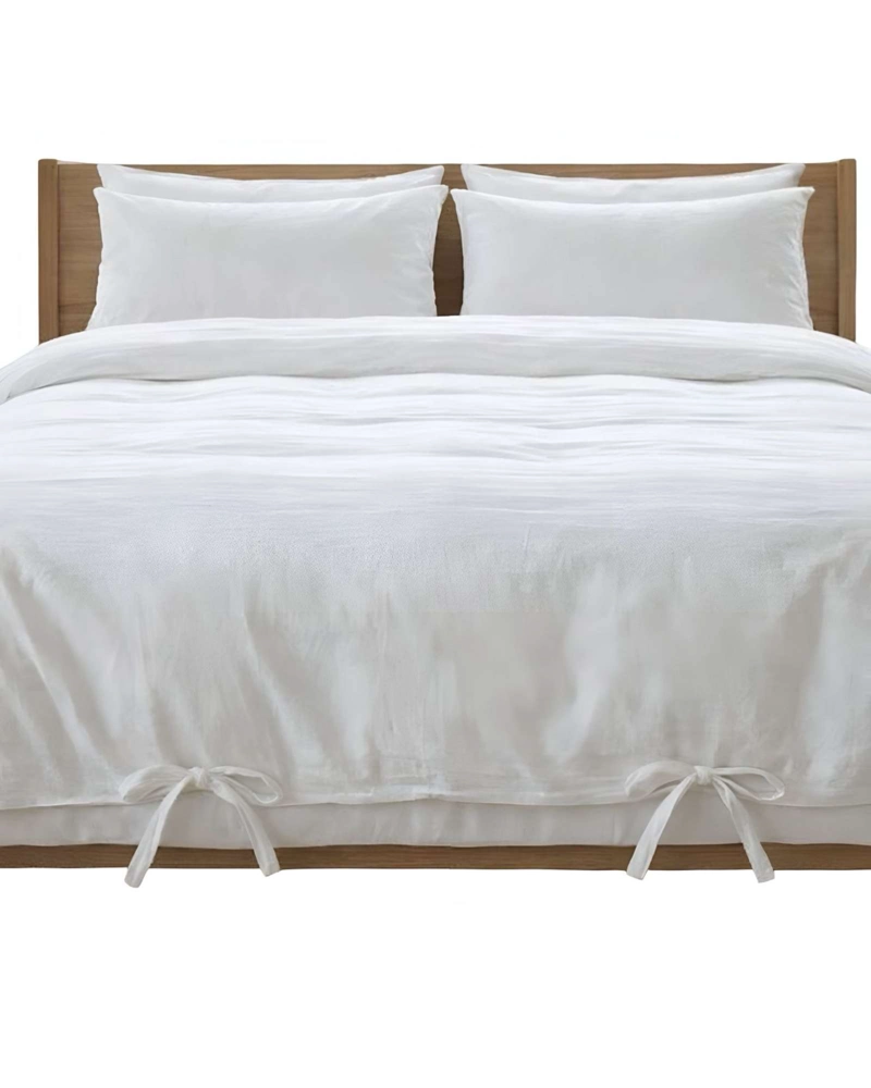 FUNDA PARA PLUMON UNICOLOR 2 PLAZAS BLANCO - 2
