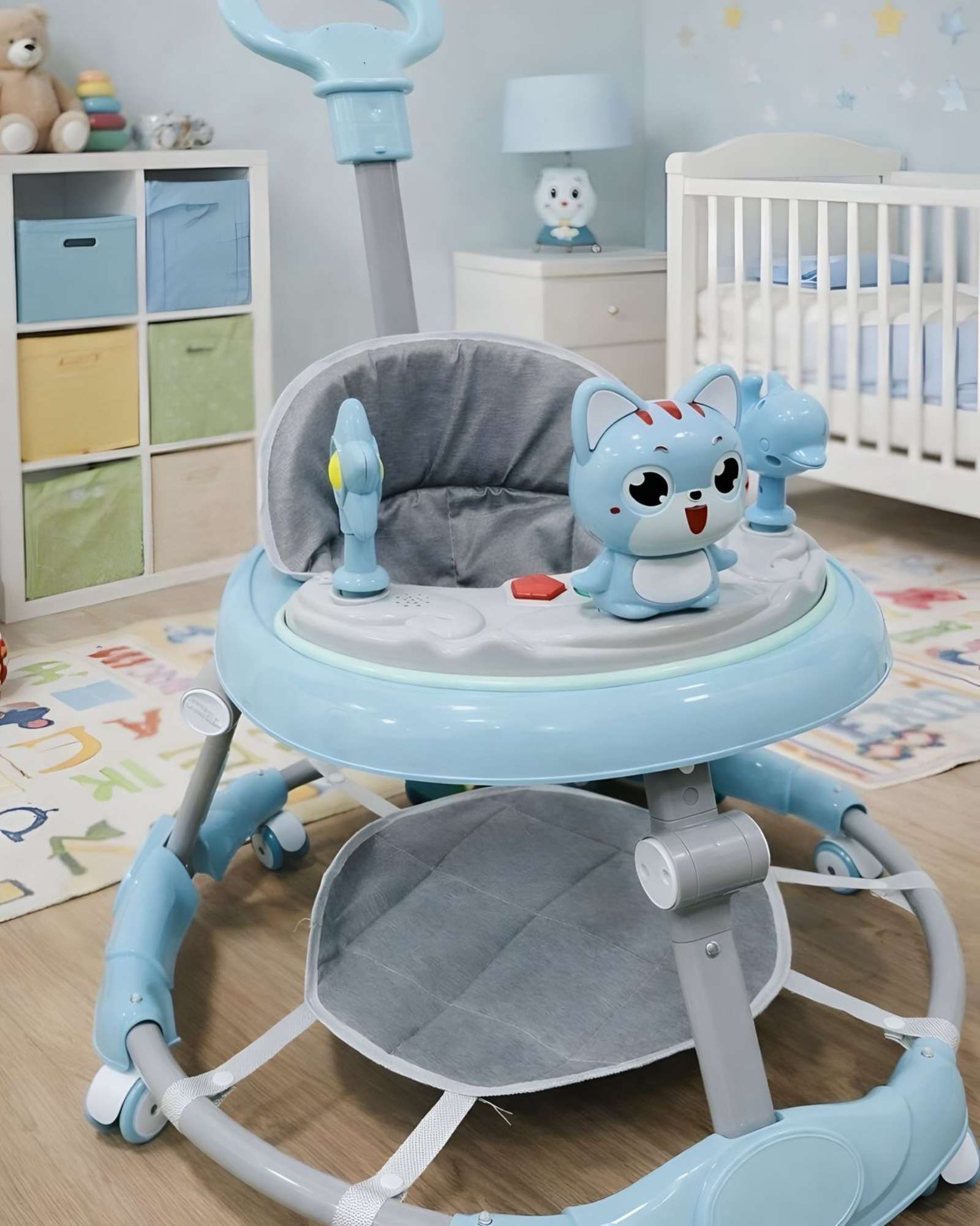 PACK 2 ANDADOR DE BEBE GEMELOS CON JUEGOS INTERACTIVOS MIS PRIMEROS PASOS ROSADO - 3
