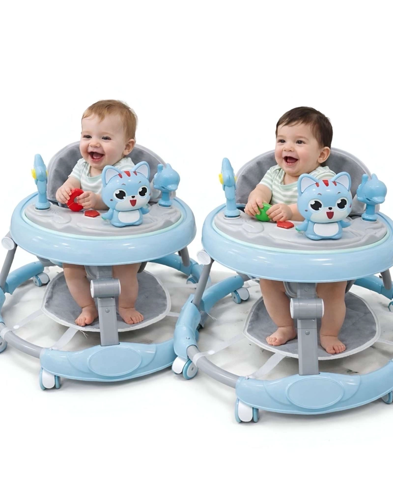 PACK 2 ANDADOR DE BEBE GEMELOS CON JUEGOS INTERACTIVOS MIS PRIMEROS PASOS ROSADO - 6