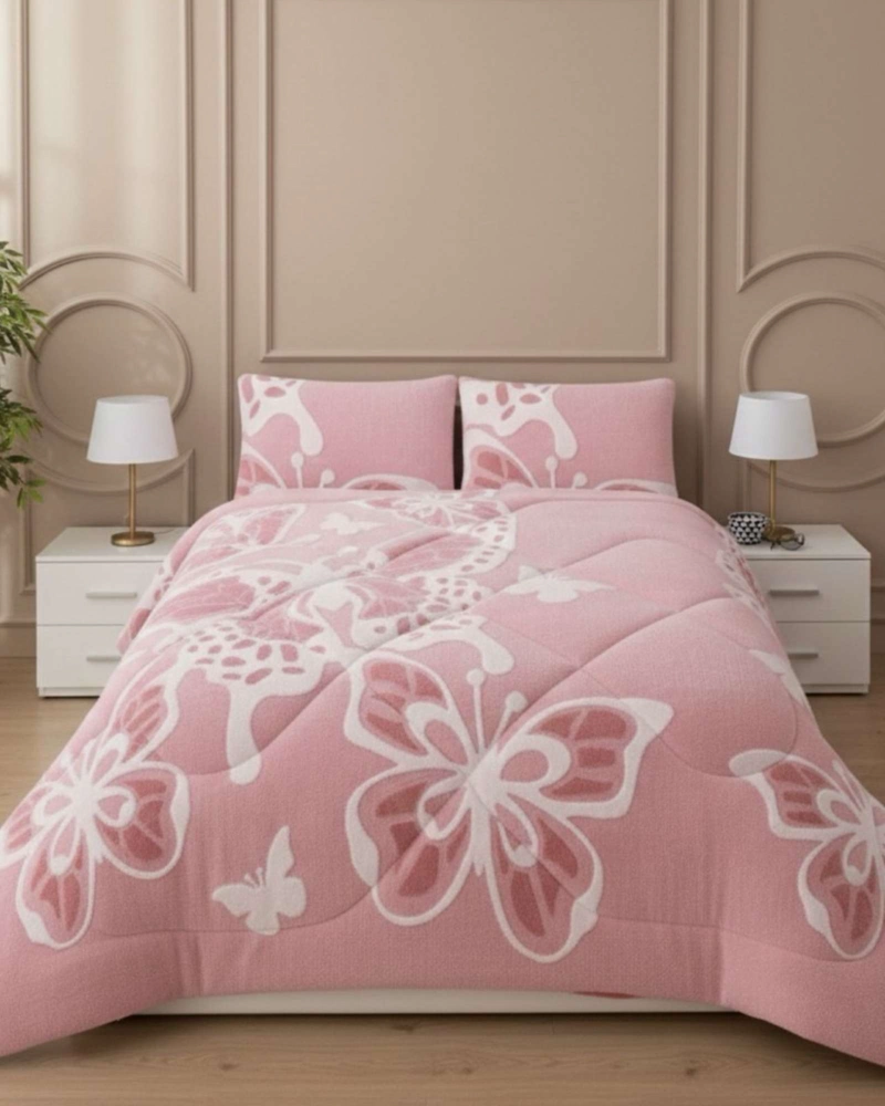 CUBRECAMA CHIPORRO DISEÑO MARIPOSA SUAVE Y ABRIGADOR 2 PLAZAS - 3