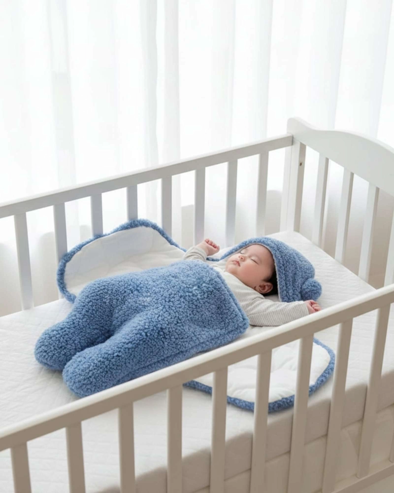 SAQUITO DE BEBE  OSITO TALLA 9M AZUL - 2