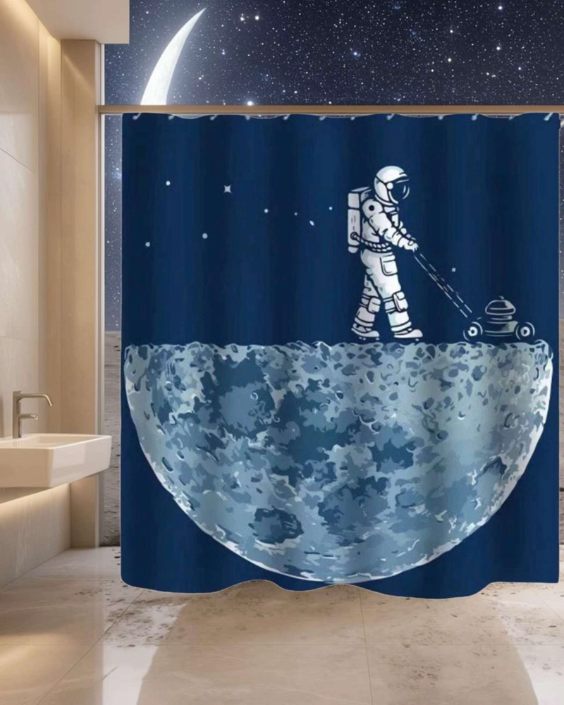 CORTINA DE BAÑO TELA GE NERO + FORRO IMPERMEABLE - 4