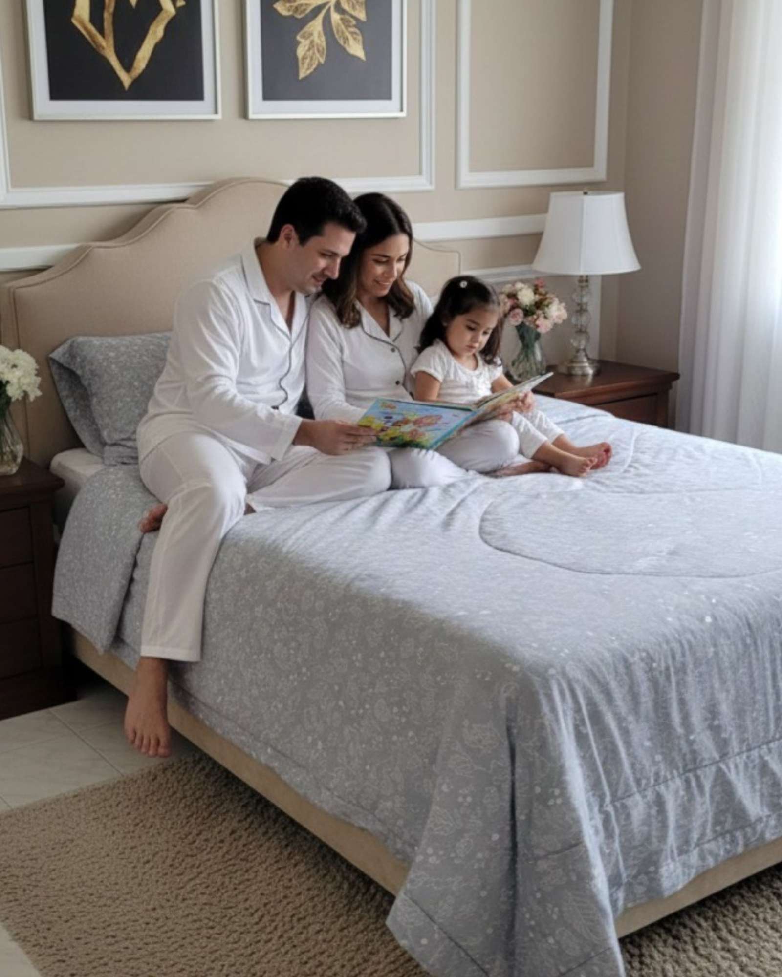 SET CUBRECAMA NORDICO DELGADO MAS 2 ALMOHADAS KING - 4