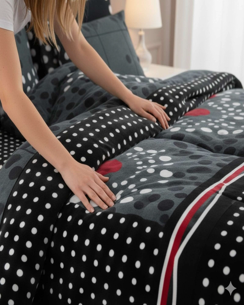 CUBRECAMA PREMIUM PLUSH CON CHIPORRO INVIERNO KING - 3