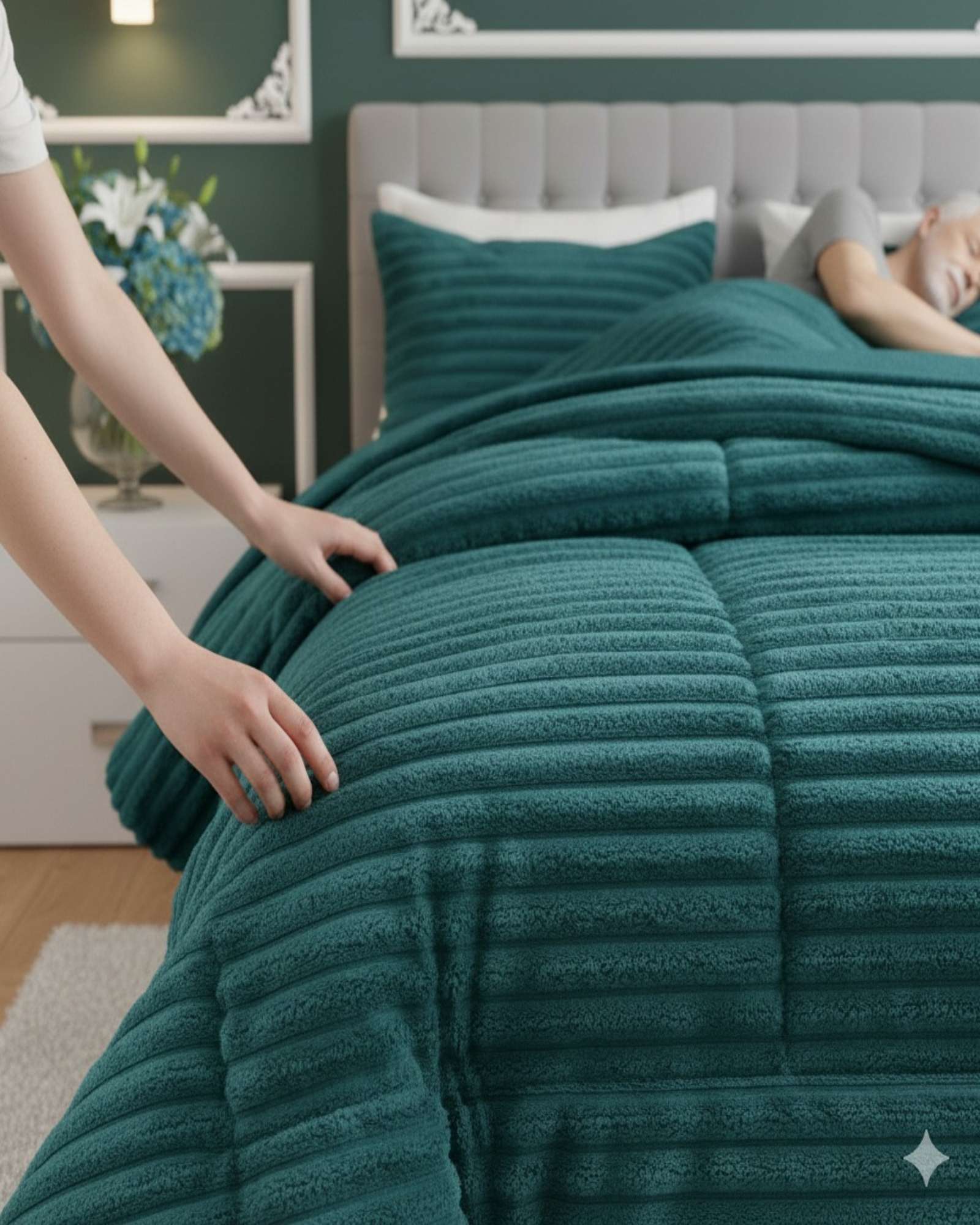 CUBRECAMA PREMIUM PLUSH CON CHIPORRO INVIERNO 2 PLAZAS - 3