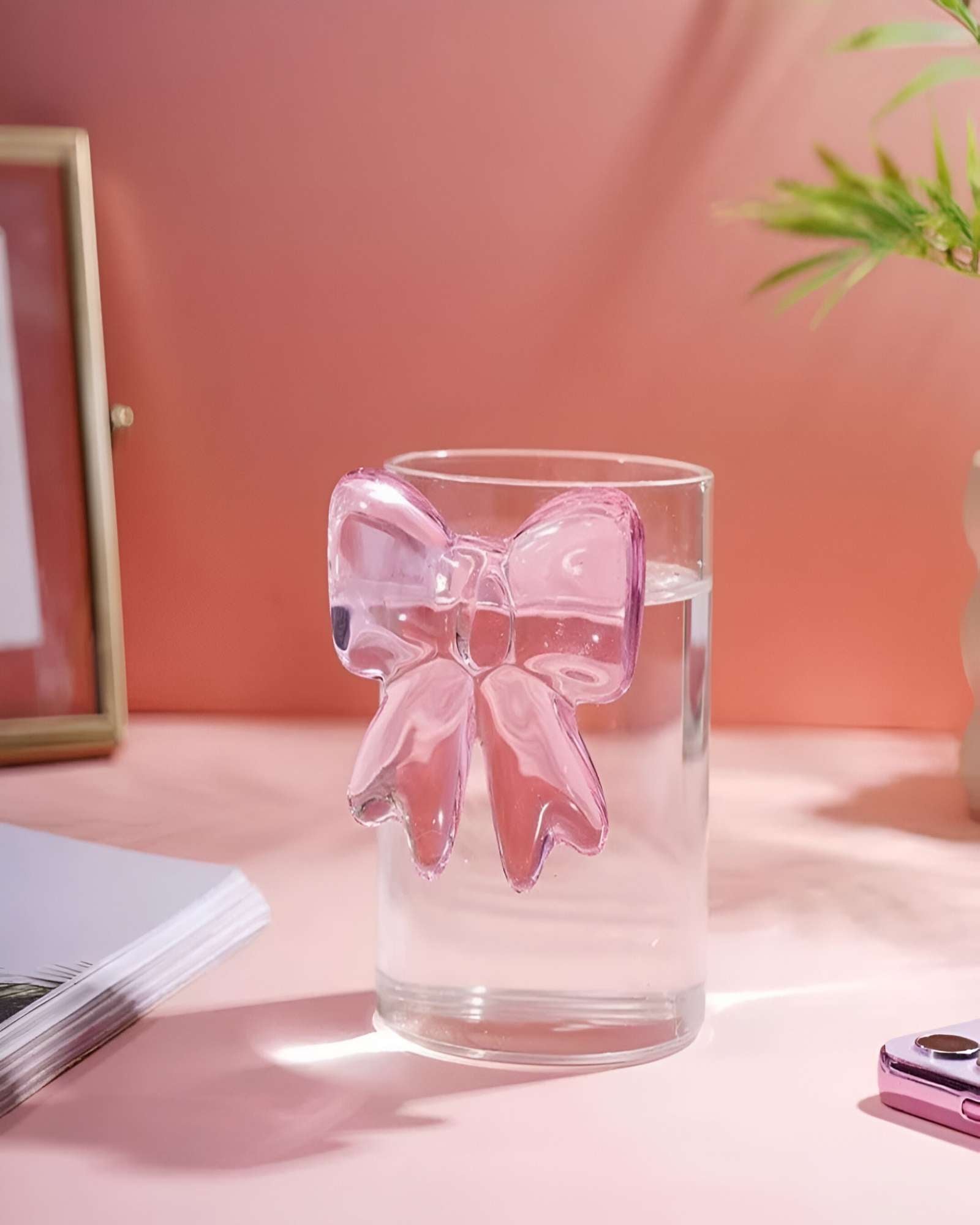 JUEGO DE 2 VASOS DE CRISTAL DISEÑO LAZO - 3