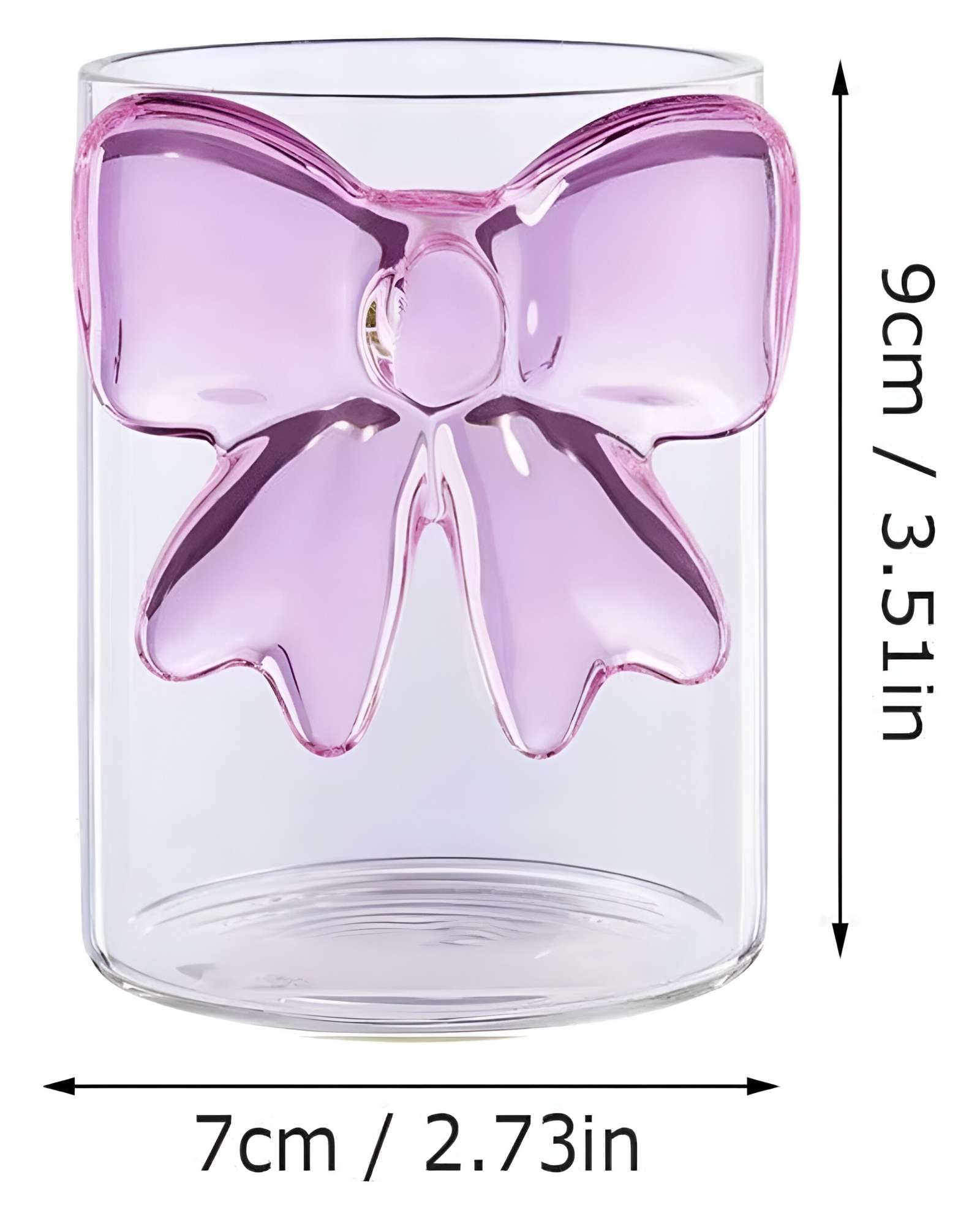 JUEGO DE 2 VASOS DE CRISTAL DISEÑO LAZO - 6