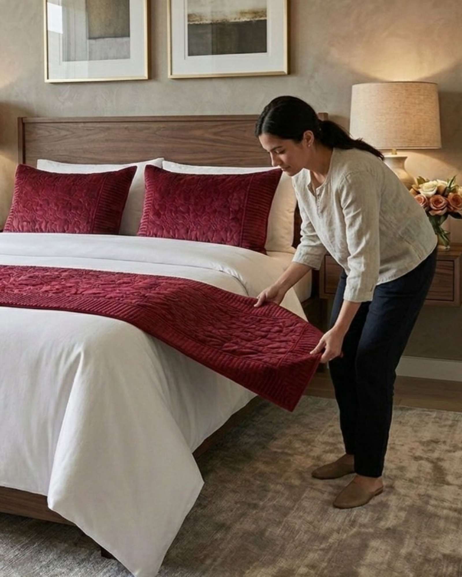 PIECERA DE CAMA VELVET LUXURY 90 X 210 CM - 2