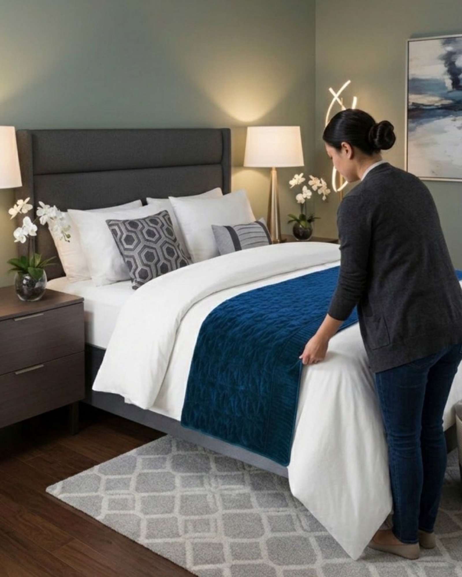 PIECERA DE CAMA VELVET LUXURY 90 X 210 CM - 2