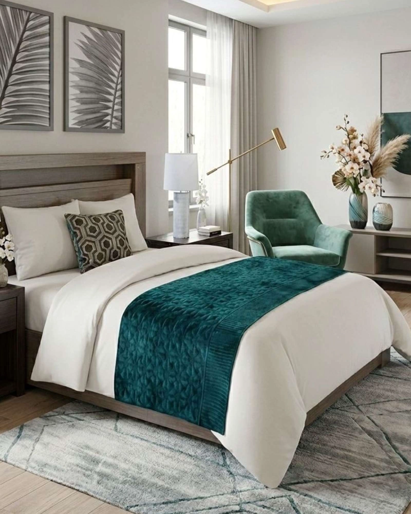 PIECERA DE CAMA PREMIUM TEXTURA SOFT Y CALIDEZ 90X210 CM - 2