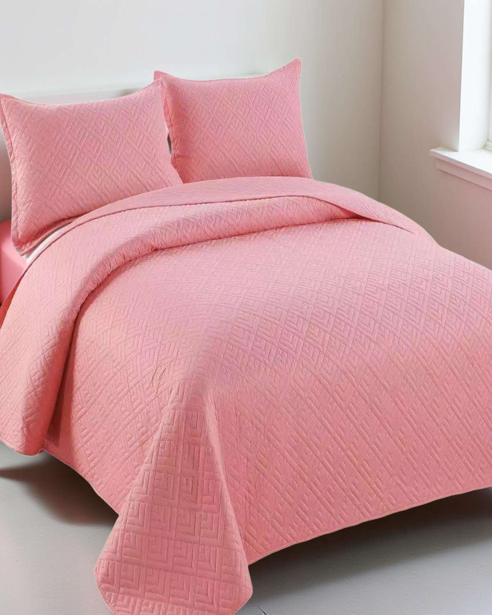 CUBRECAMA QUILT TEXTURIZADO ESTILO MODERNO Y CONFORT 2 PLAZAS - 3